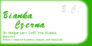 bianka czerna business card